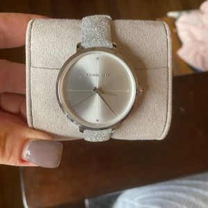 MK glitter band watch